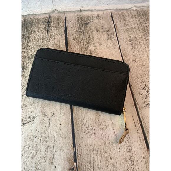 BADGLEY MISCHKA Women’s Black Tan Bow Wallet - Picture 4 of 8